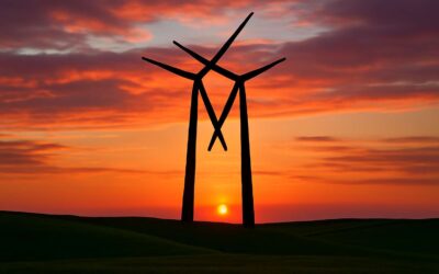 Feel the wind turbine hug, a viral embrace of sustainable power and wonder