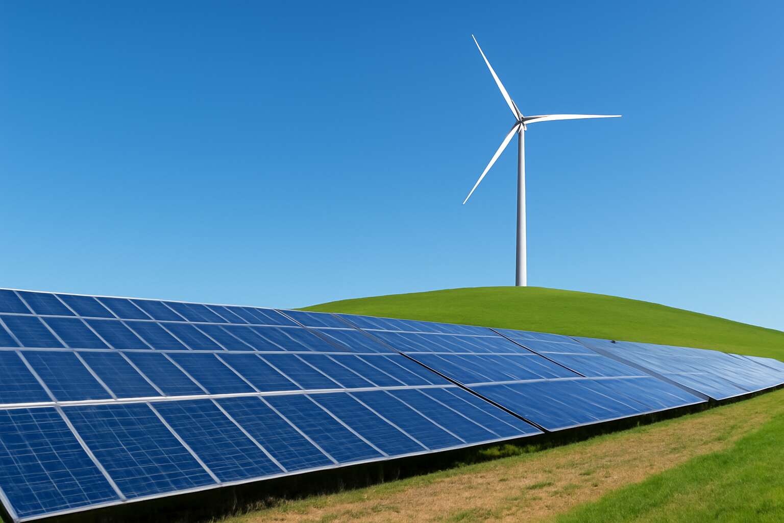 solar with wind turbine