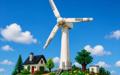 Build a wind turbine lego set to explore clean energy.