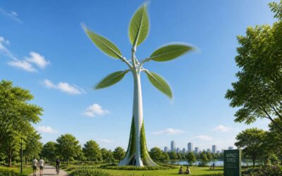 Wind Turbine Like Tree Turns Wind Into Power