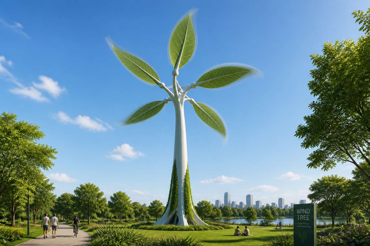 wind turbine like tree